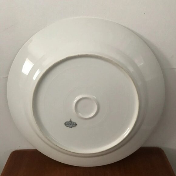 Limoges Charles Ahrenfeldt France 13" Cornflower Gold Serving Charger Plate Dish - Picture 3 of 5